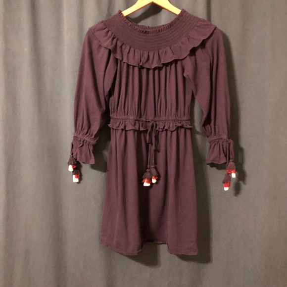 Rebecca Minkoff navy off the shoulder dress! - Picture 3 of 8